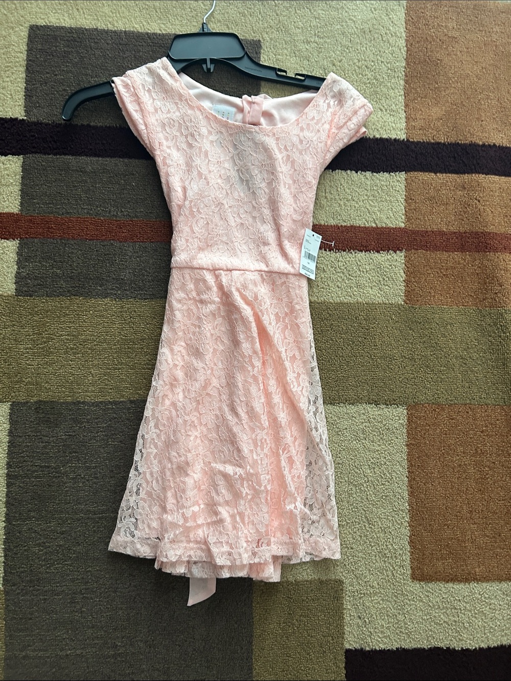 NEW WITH TAG Girls' Pink Lace Party Dress